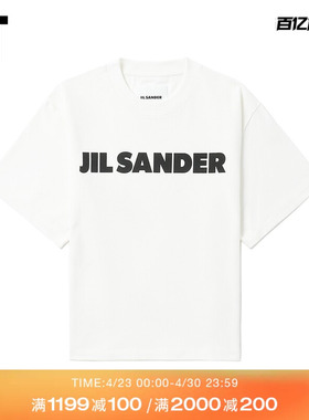 IT JIL SANDER女装短袖T恤新品时尚休闲logo印花宽松半袖2GC000XK