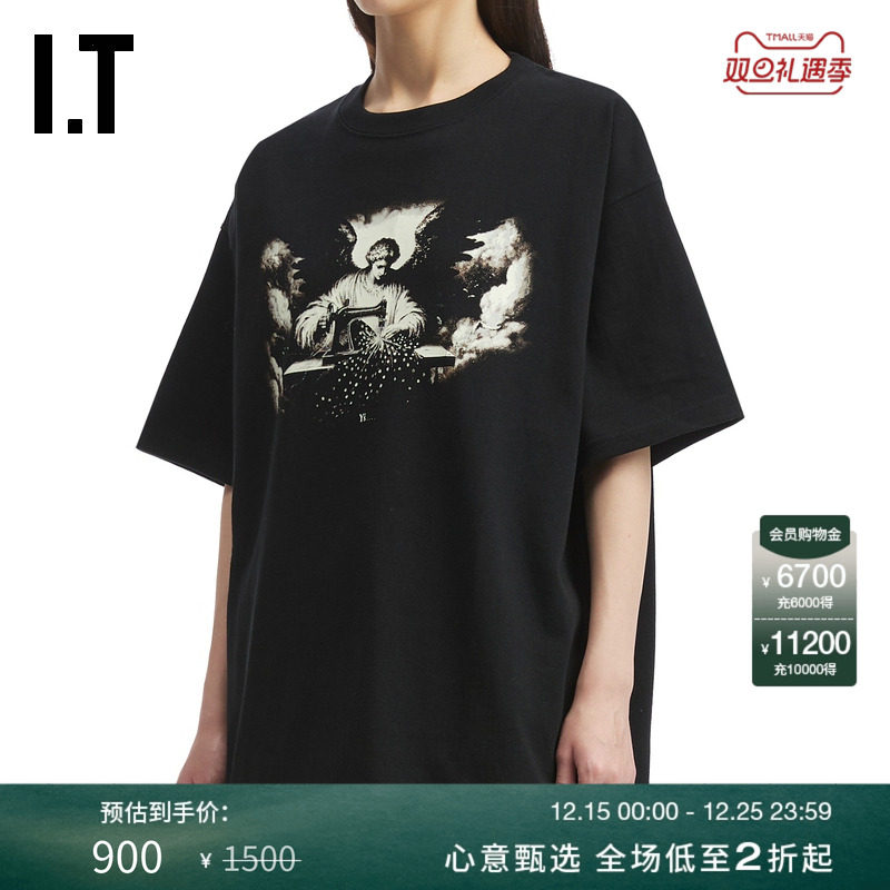 ITY's宽松圆领短袖T恤