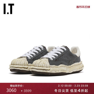 IT Mihara Yasuhiro男款做旧运动鞋新款复古街潮厚底板鞋W727GRMP