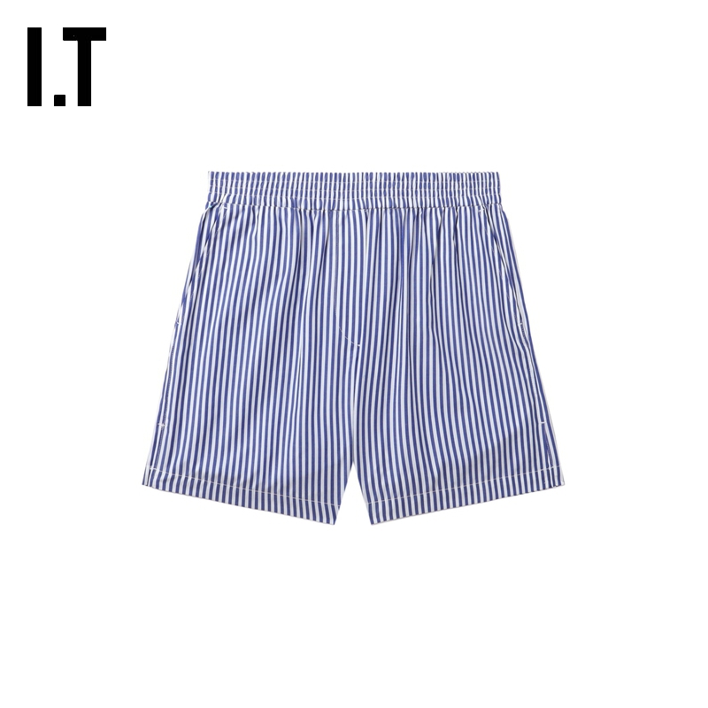 ITrag&bone松紧腰条纹短裤