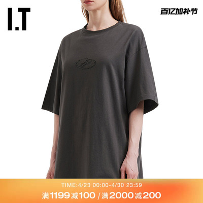 ITWe11Done宽松落肩T恤