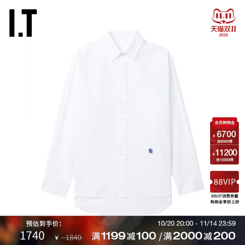 ITADERerror翻领长袖衬衫