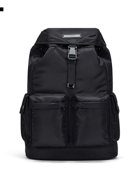 IT JUUN.J男款翻盖卡扣双肩包新款日常实用大容量书包背包D4P01MQ