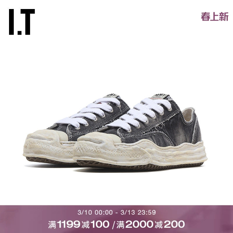 IT Mihara Yasuhiro女款做旧运动鞋新款复古街头感厚底低帮休闲鞋