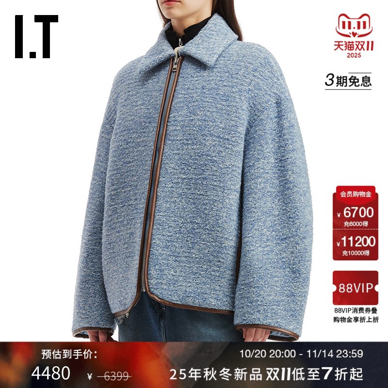 ITJWAnderson翻领拉链毛呢夹克