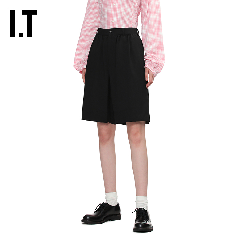 IT百慕大短裤西装裤文艺复古