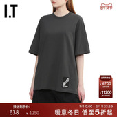 We11Done女装 宽松短袖 T恤新款 随性休闲纯色圆领半袖 763UGYXP