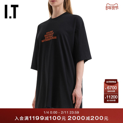 ITVETEMENTS中长款落肩T恤