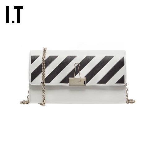 ITOFF-WHITE™翻盖单肩包链条包
