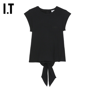 合身飞袖 上衣新款 简约随性露背系带上衣TO110BXM VETEMENTS女装