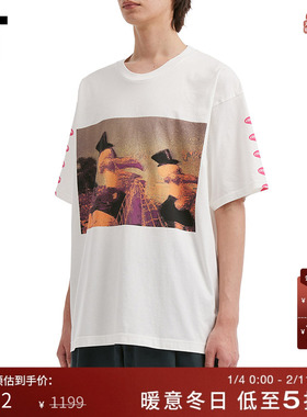 IT C.E男装宽松短袖T恤新款趣味文艺风图案印花圆领半袖S28T17MP