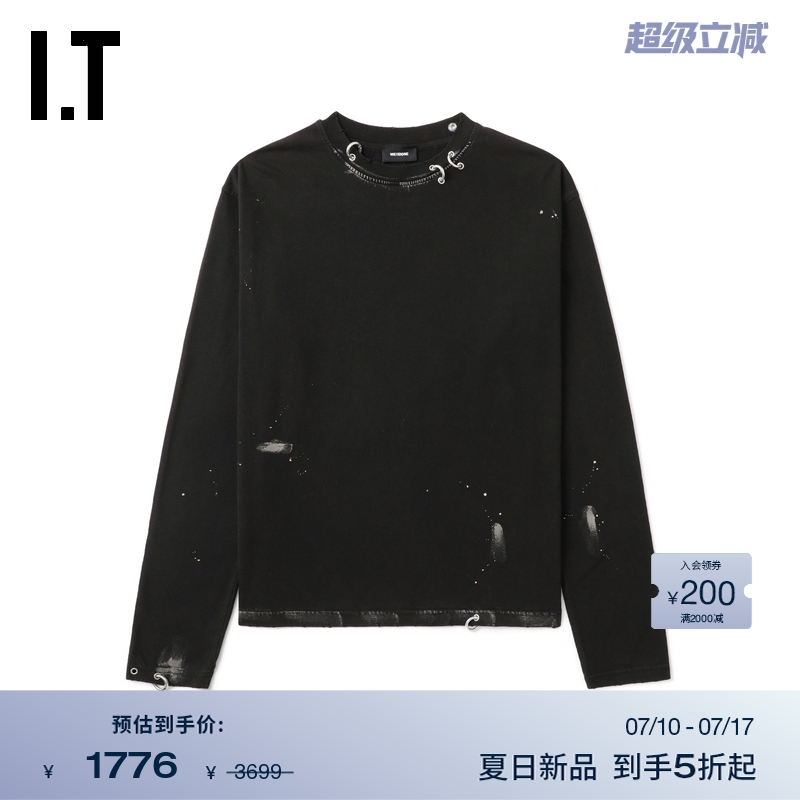 ITWe11Done做旧长袖T恤