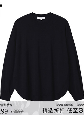 IT 日本ENFÖLD女装圆领针织衫新款复古质感纯色薄毛衣270161XP