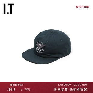 IT DESCENDANT男款平檐鸭舌帽新品复古街头logo刺绣棒球帽HCHT03M