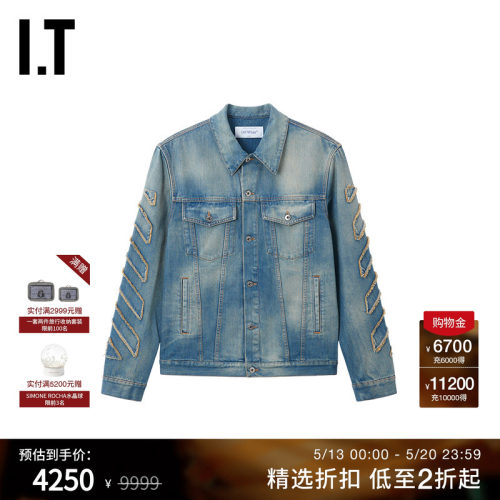 ITOFF-WHITE™翻领牛仔夹克