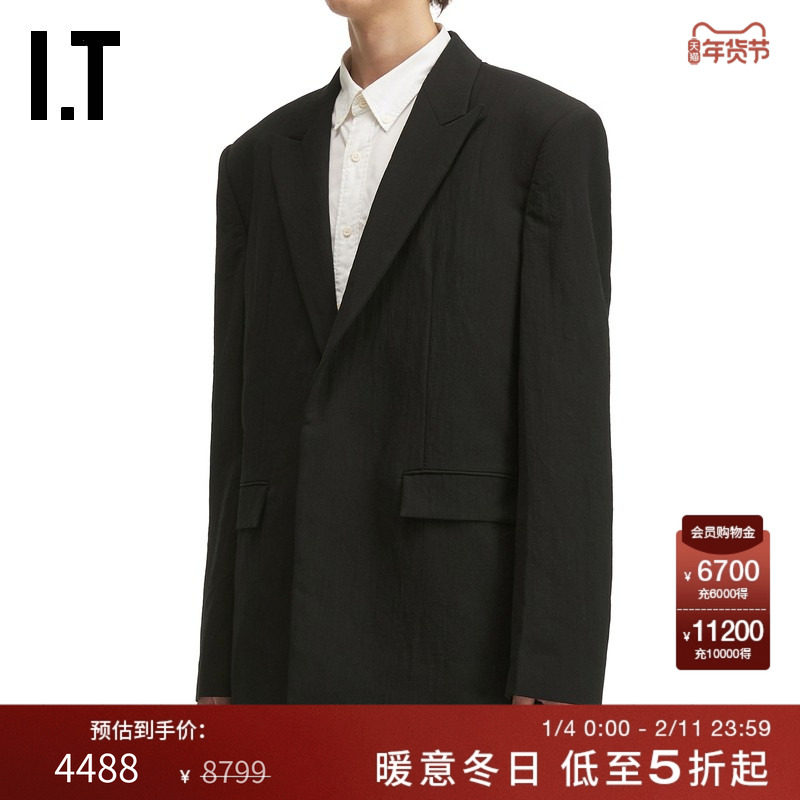 IT JUUN.J男装纯色西装夹克新款时尚质感通勤西服外套711P03MP,男装,休闲西服,淘宝优惠券,粉丝福利购,淘宝优惠卷