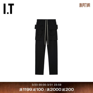 长裤 新款 简约舒适纯色工装 运动裤 休闲裤 裤 4376CRMQ DRKSHDW男装