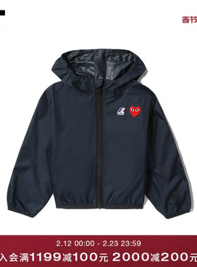 IT CDG PLAY COMME des GARÇONS川久保玲童装连帽拉链夹克外套