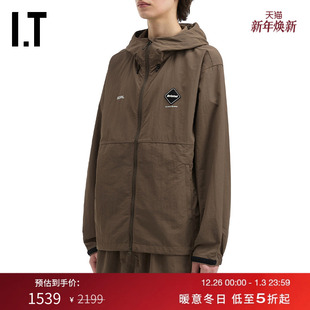 连帽拉链夹克新款 BRISTOL男装 休闲户外风纯色薄外套 F.C.REAL