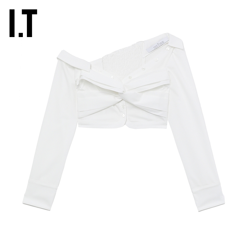 ITROKH不对称长袖上衣