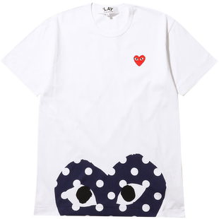 IT CDG PLAY COMME des GARÇONS川久保玲男装短袖T恤波点爱心装