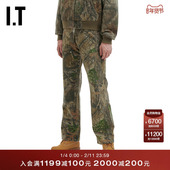 CHERRY 潮酷军事风迷彩直筒裤 LOS 工装 新款 ANGELES男装 长裤