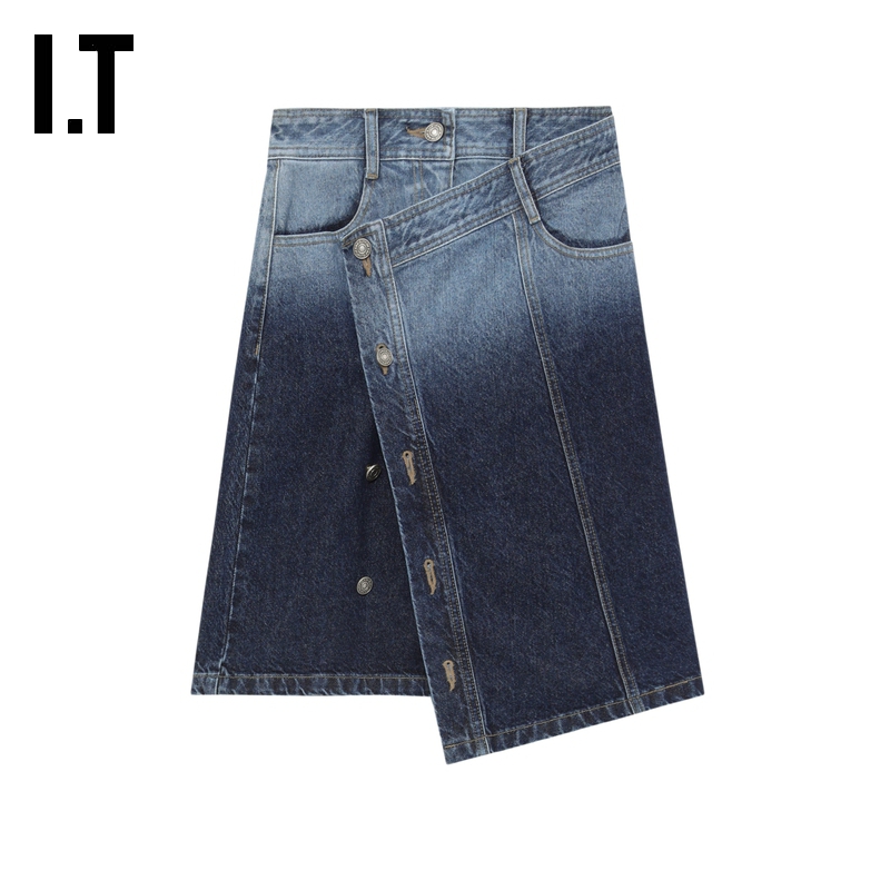 ITSJYP叠层牛仔半身裙