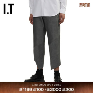 BLACK情侣不规则裤 COMME 西裤 裤 脚西装 HOMME GARCONS des CDG