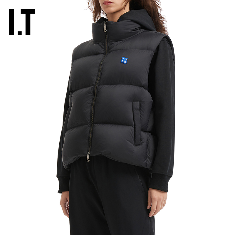 ITADERerror立领拉链羽绒马甲