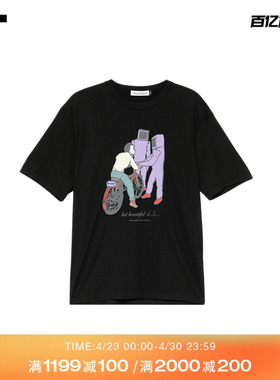 IT UNDERCOVER高桥盾男装短袖T恤新款轻松趣味印花半袖1F3801MQ