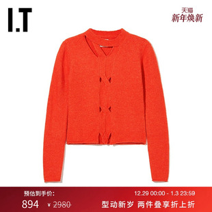 Feng 新款 Chen 合身针织衫 设计感镂空薄毛衣6KT06OXL Wang女装