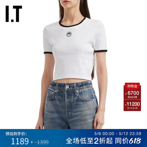 ITMARINESERRE露脐短袖T恤