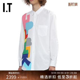 des GARCONS SHIRT男装 衬衫 COMME 彩色字母布贴缝饰长袖 CDG