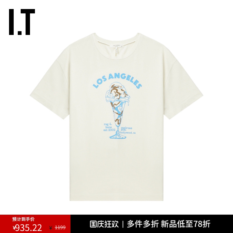 ITrag&bone短袖T恤青春甜美