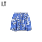 条纹印花裙裤 102ENSXK COUTURE女装 拉链短裤 VERSACE JEANS