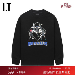 F.C.REAL T恤新款 BRISTOL 长袖 圆领上衣 蓝色监狱联名系列男装