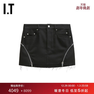 Rick 时髦甜酷拉链装 Owens女装 半身裙新款 饰短裙0362WDXP 工装