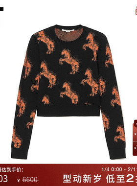 IT Stella McCartney女装圆领针织衫新款时尚合身薄毛衣563S24XL