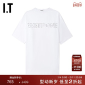 饰宽松半袖 810UWHXM 廓形T恤新款 随性logo装 We11Done女装 中长款