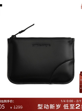 IT CDG COMME des GARÇONS HOMME PLUS女款拉链钱包logo压纹皮包