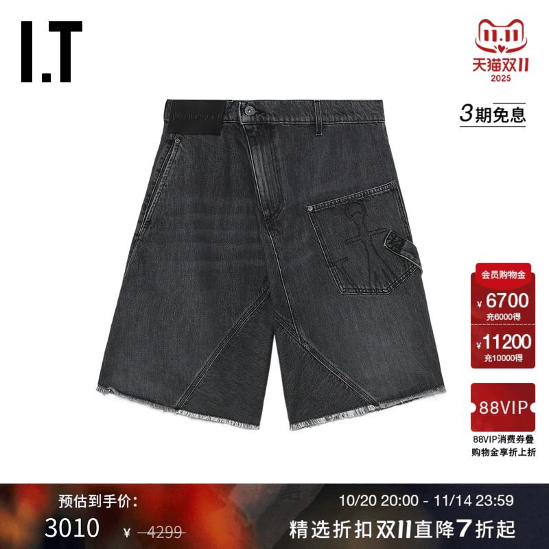 ITJWAnderson牛仔阔腿裤中裤