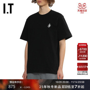 宽松短袖 T恤新款 休闲基础款 饰圆领半袖 Anderson男装 logo装