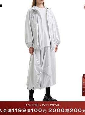 IT Nagonstans女装不对称半身裙新款时髦气质花苞裙中长裙431431X