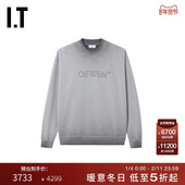 OFF WHITE™男装 新款 磨白做旧圆领卫衣套头衫