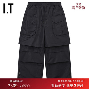 JUUN.J男装 街头型格可拆卸休闲裤 宽松工装 新款 221P23MO 长裤