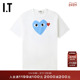CDG GARCONS川久保玲情侣爱心logo装 PLAY COMME des 饰短袖 T恤