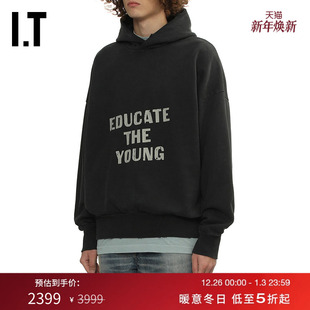 GOD男装 连帽卫衣新款 个性 饰连帽衫 街潮标语装 12110BMP FEAR