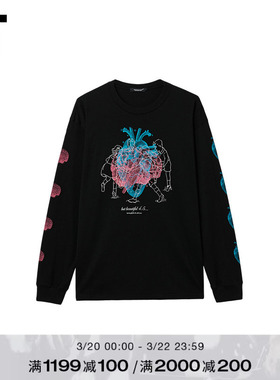 IT UNDERCOVER高桥盾男装长袖T恤新款轻松趣味插画印花上衣48921M