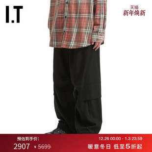 JUUN.J男装 潮流街头风宽松直筒裤 宽松休闲裤 新款 821P25MP 长裤