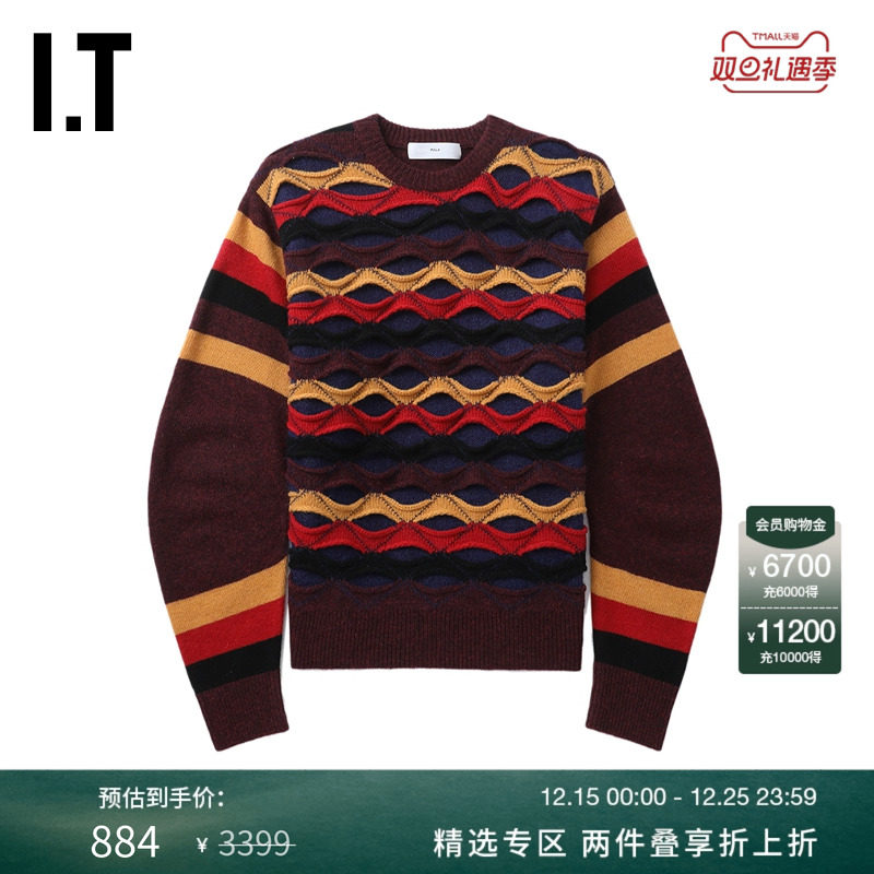 ITTOGAARCHIVES拼色针织衫